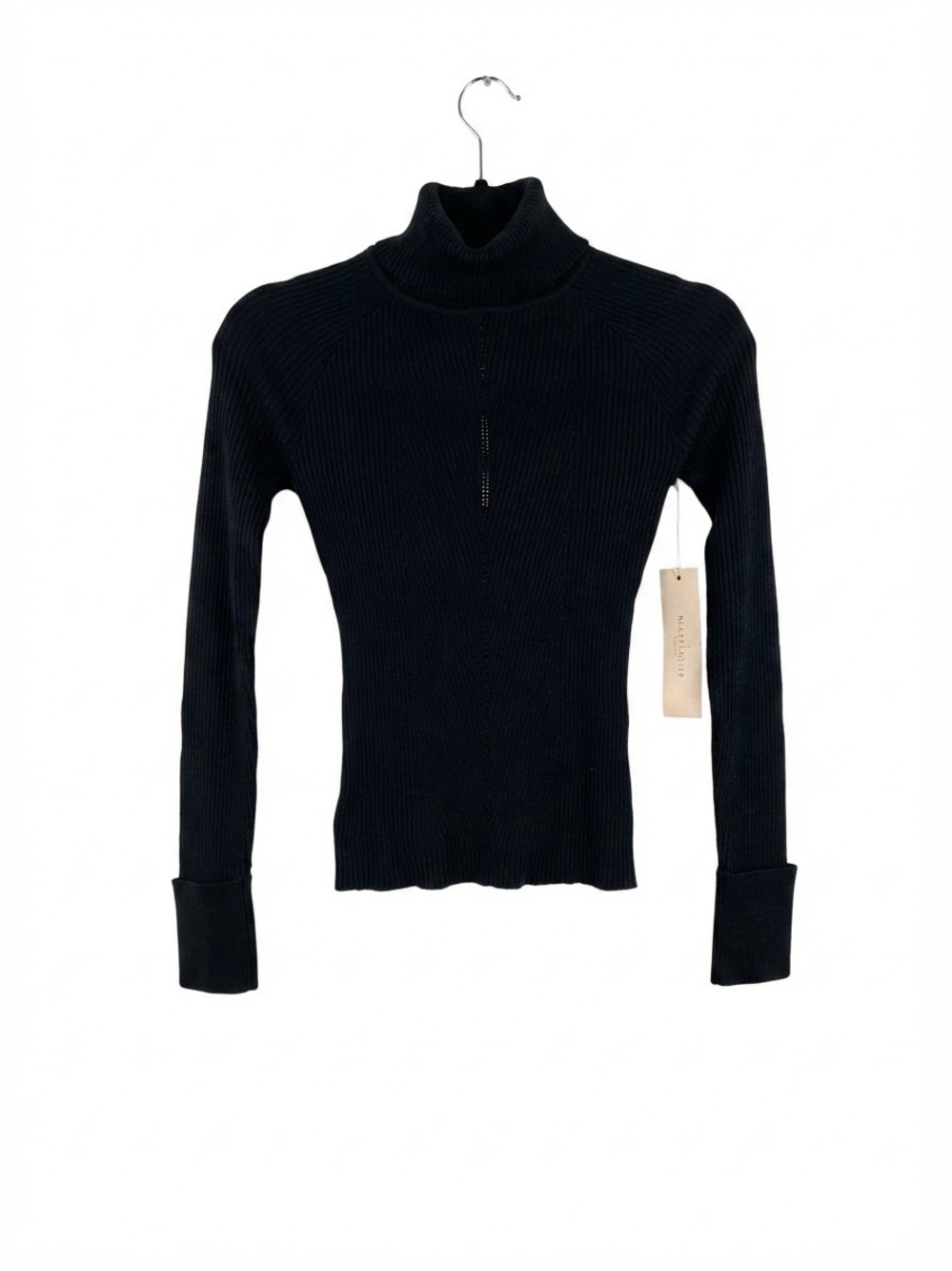 Crave Fame Black Ribbed Turtleneck Long Sleeve Top NWT Size Small